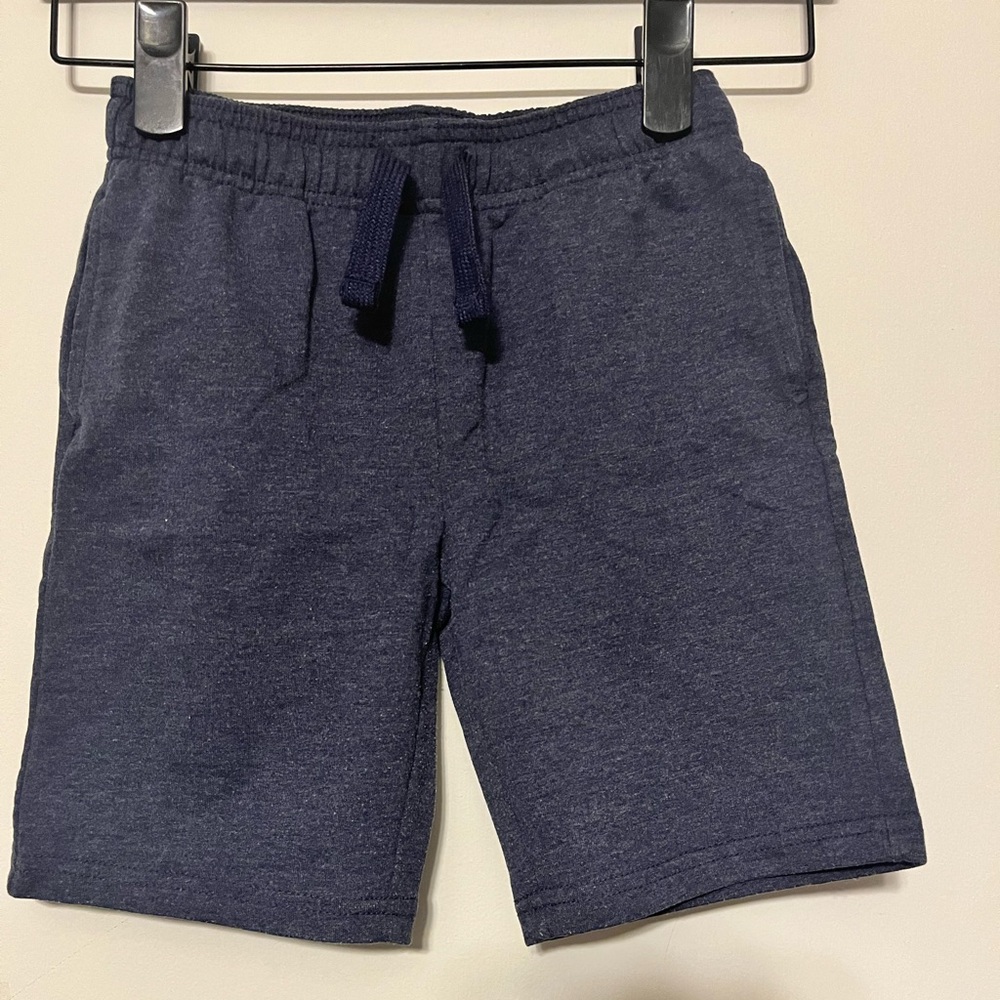 Blue knit shorts